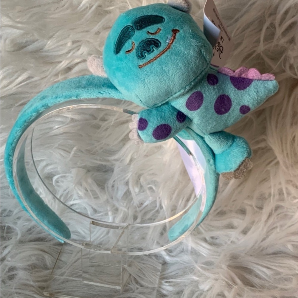 Disney Shanghai Sulley Monsters Inc Ears Headband Sleeping Fuzzy
